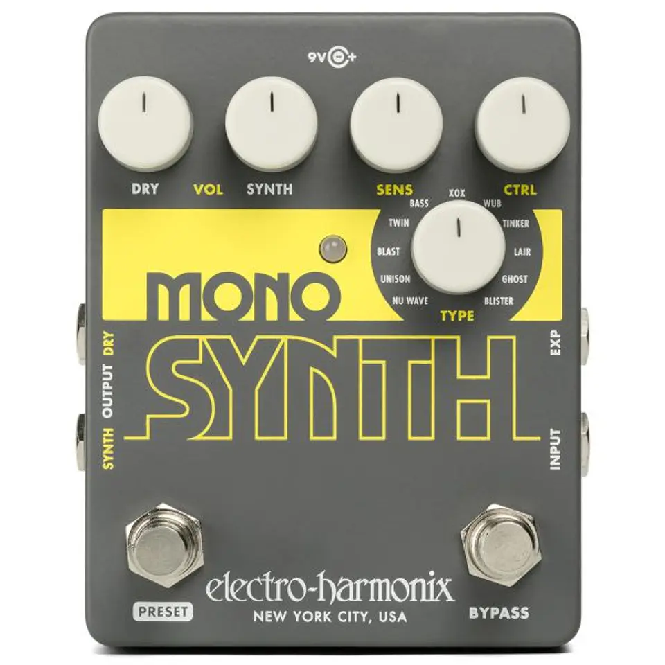 Pedal Sintetizador de Guitarra Mono Synth Electro Harmonix 1