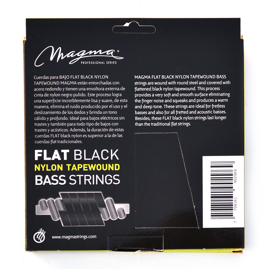 Set de Cuerdas Bajo Eléctrico Flat BE500NB Magma