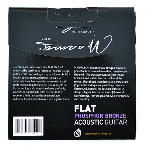 Set Cuerdas Guitarra Acustica Flat GA140PBF Magma
