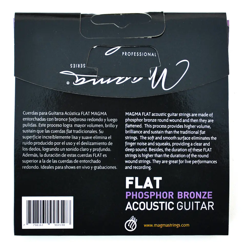 Set Cuerdas Guitarra Acustica Flat GA140PBF Magma 2
