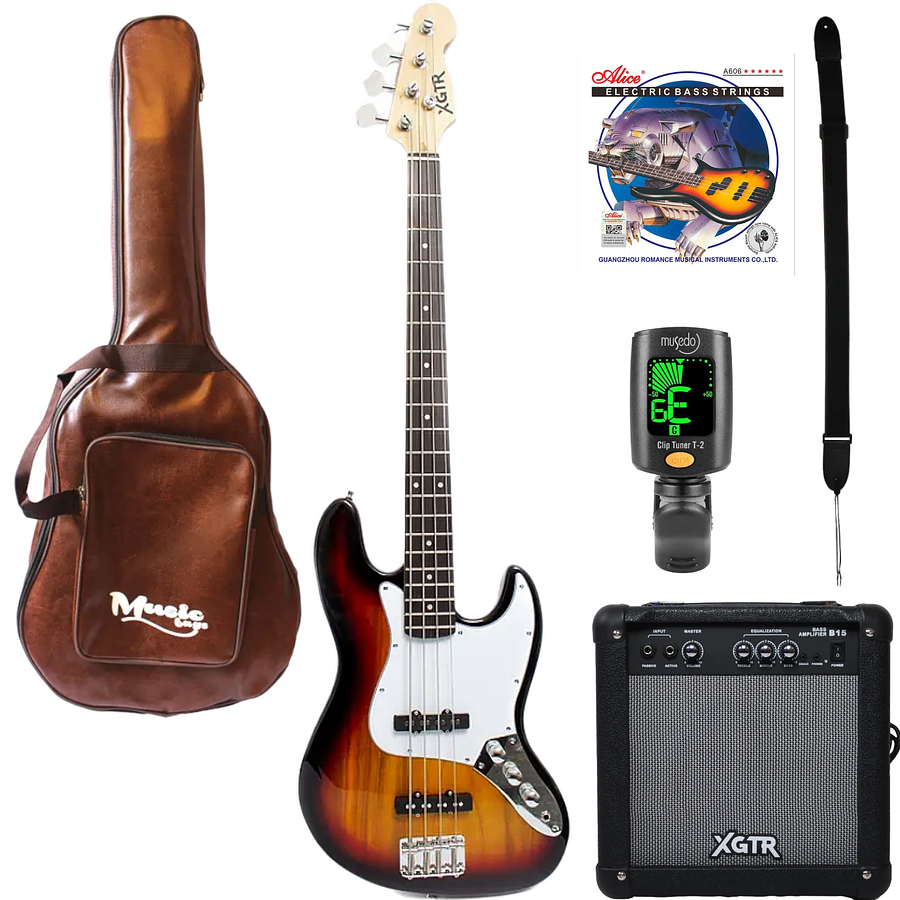 Pack bajo eléctrico JB100-SB Sunburst XGTR