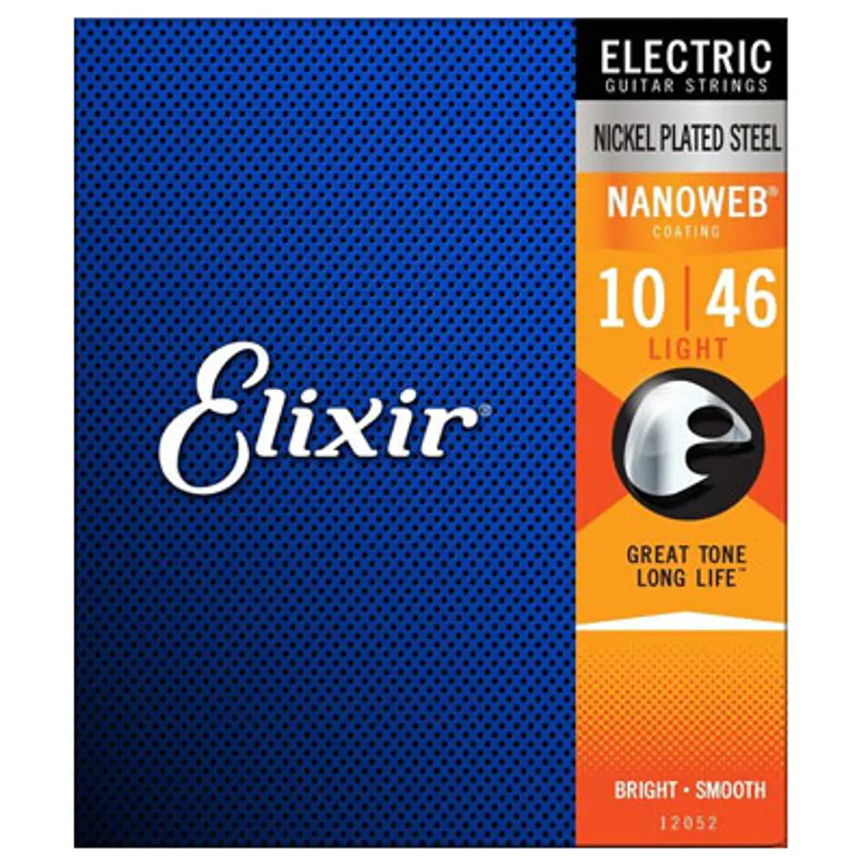 Cuerdas para Guitarra Eléctrica Elixir Nanoweb Light 10-46 1