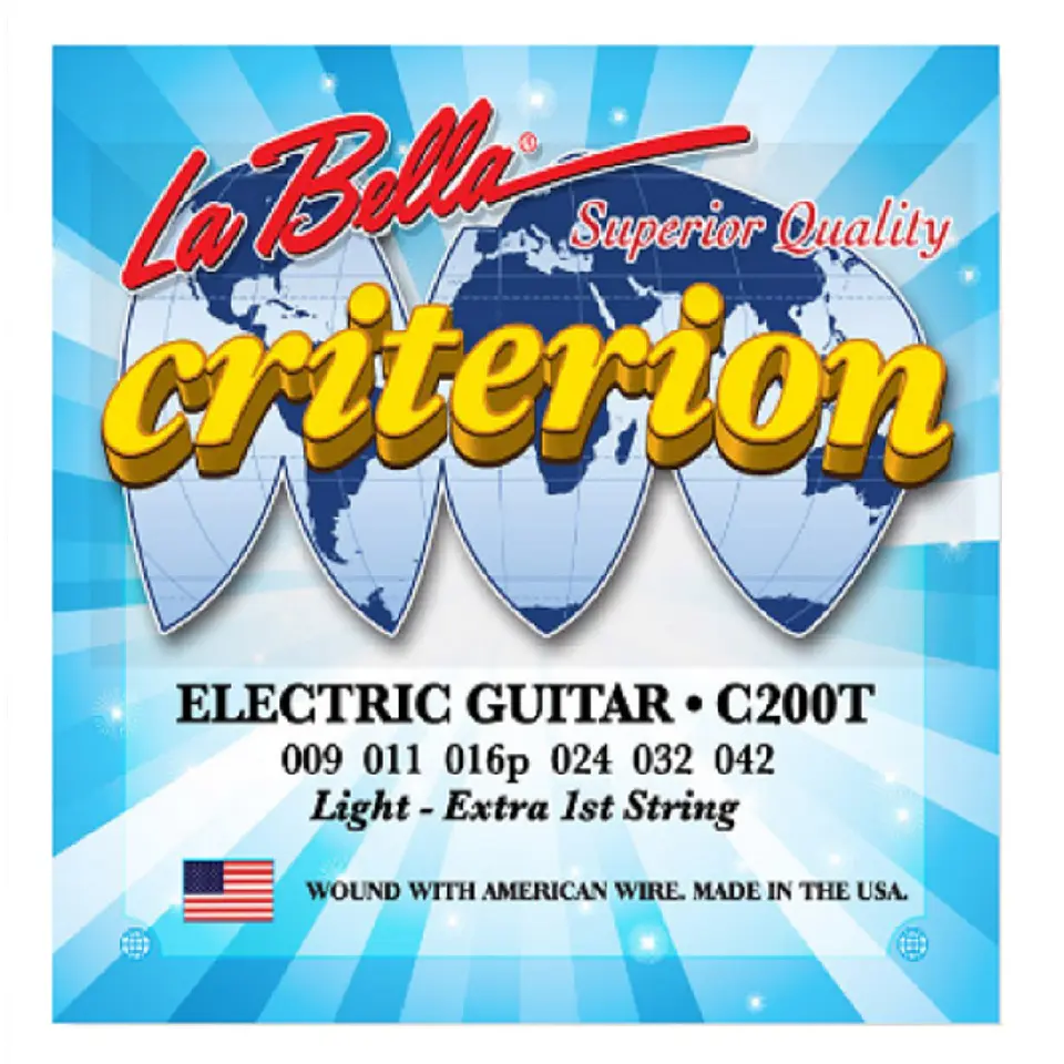 Set Guitarra Eléctrica Labella Criterion 0.9-0.42 C200T 1