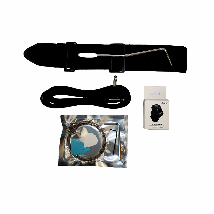 Pack Guitarra Eléctrica Black ST111 BK, Amp 15w XGTR