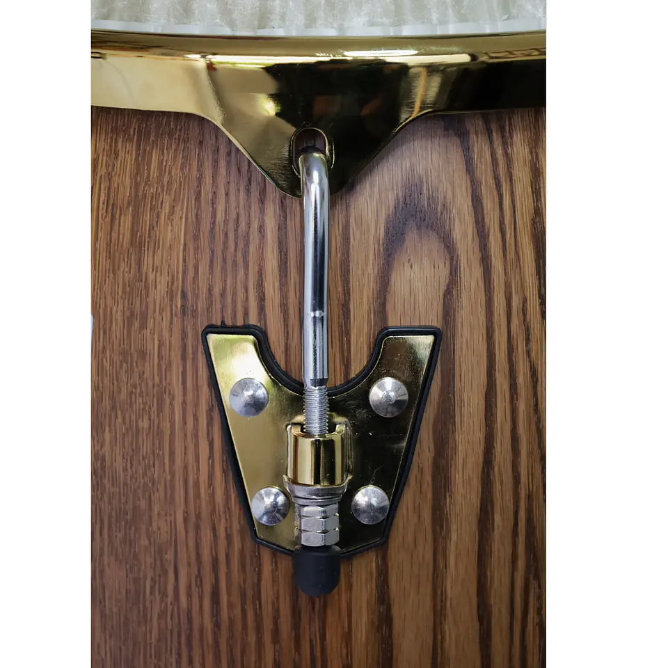 Set conga 11.75 & 12.5xH30'' café oscuro + stand 5