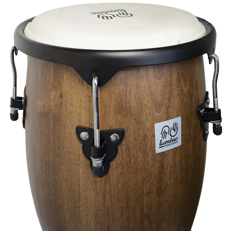 Set conga 10x11xH28'' café madera+stand 2