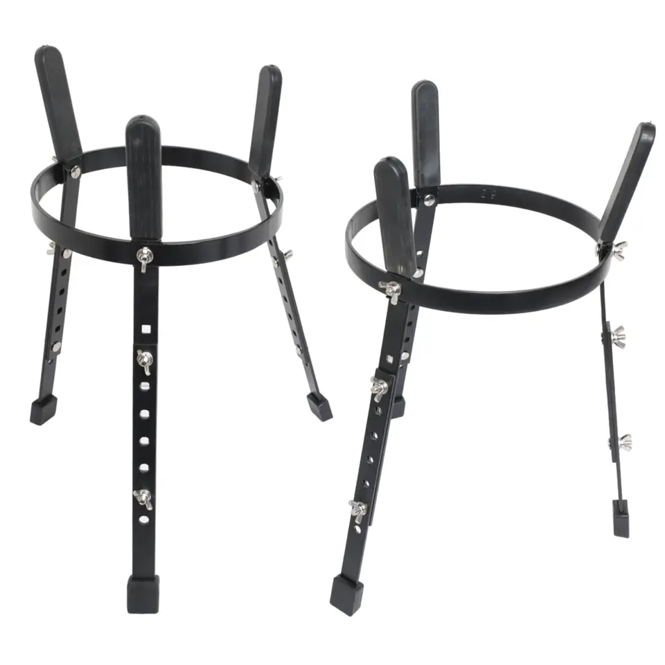 Set conga 10x11xH28'' café madera+stand 4