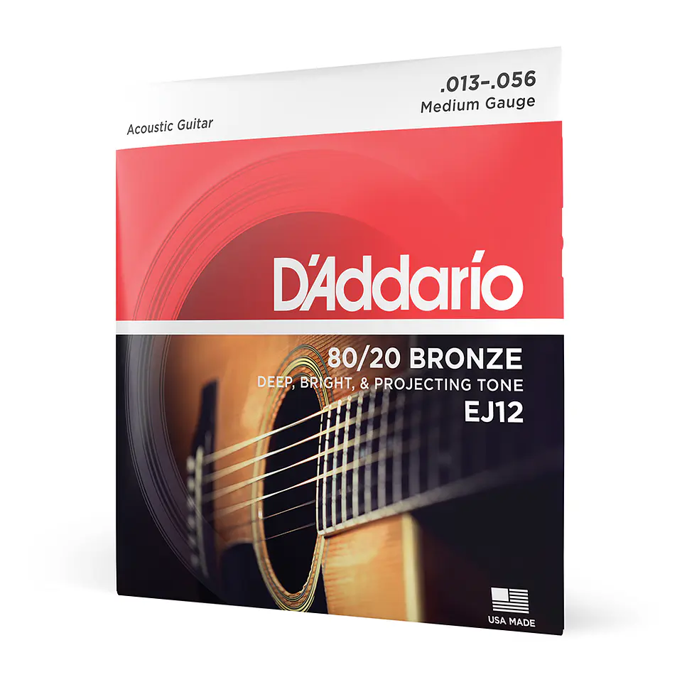 Set Cuerdas Guitarra Acústica 13-56 EJ12 Daddario 1