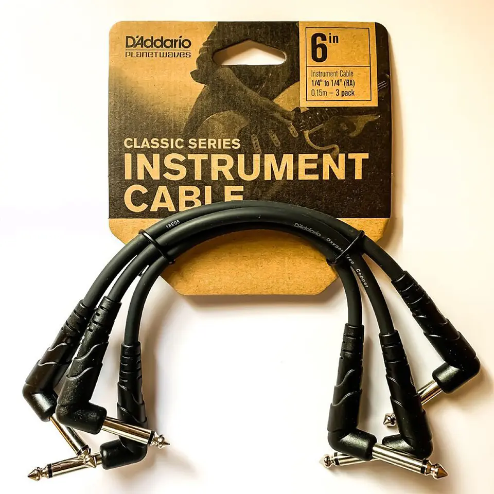 Cable Patch 15cm Pack 3 PW-CGTP-305 Planet Wave Daddario 3