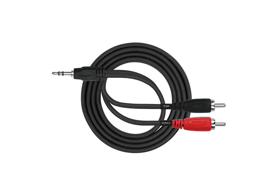 Cable Kirlin MiniPlug - 2 RCA 0.3m YE-364L 1