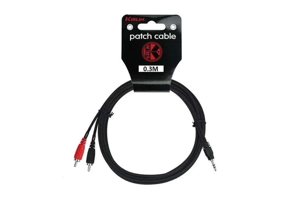 Cable Kirlin MiniPlug - 2 RCA 0.3m YE-364L 2