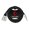 Cable Y Kirlin MiniPlug - 2 XLR Macho 1m Y-370PRL