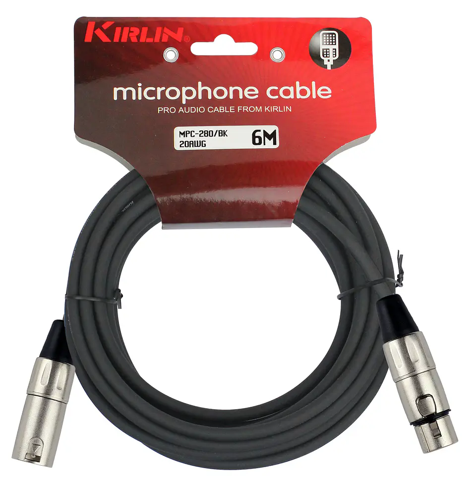 Cable Micrófono Kirlin Serie C Xlr 6M Mpc-280-6 Open Box 2