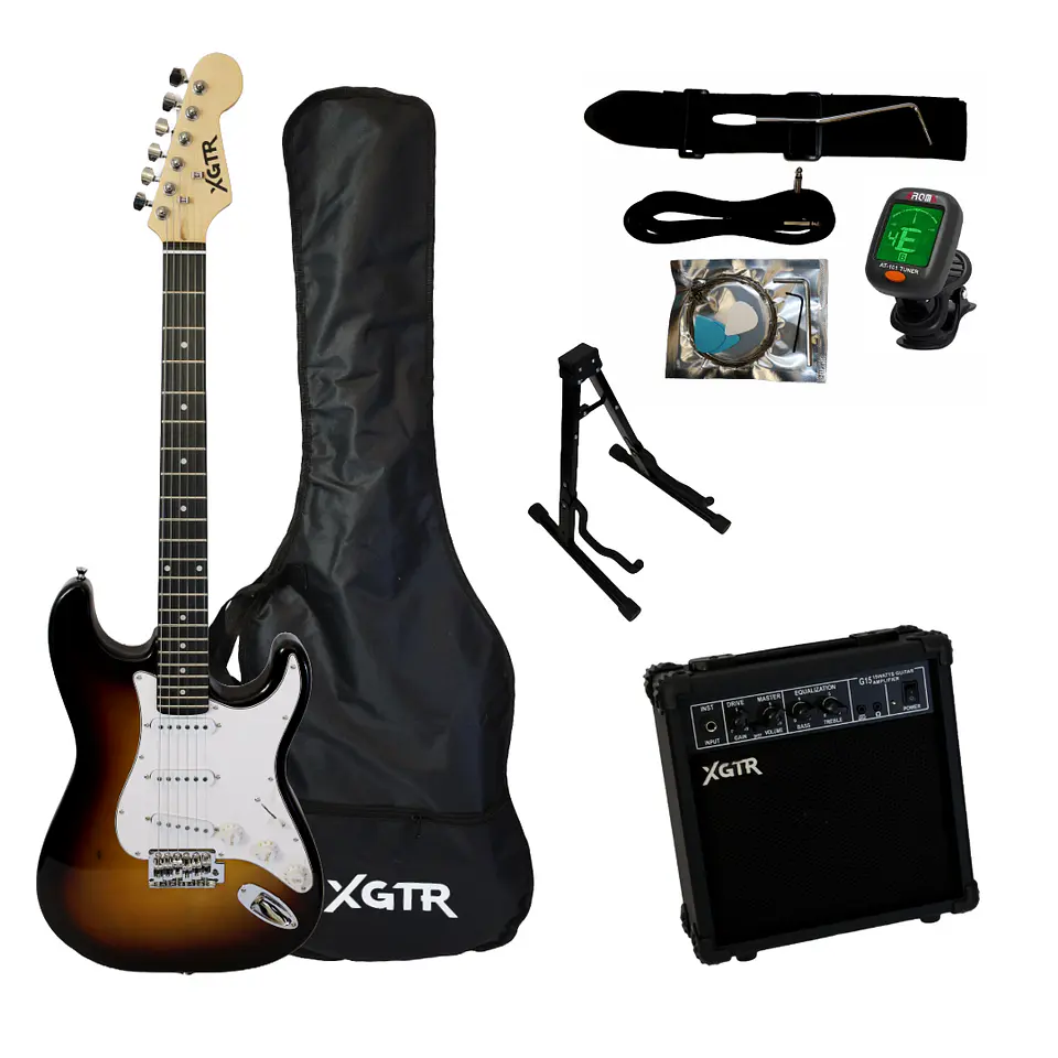 Full Pack Guitarra Eléctrica Sunburst ST111 SB XGTR 1