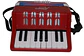 Acordeon de Plastico 17 Teclas 8 bajos ALL104-1RD Allegro - Miniatura 1