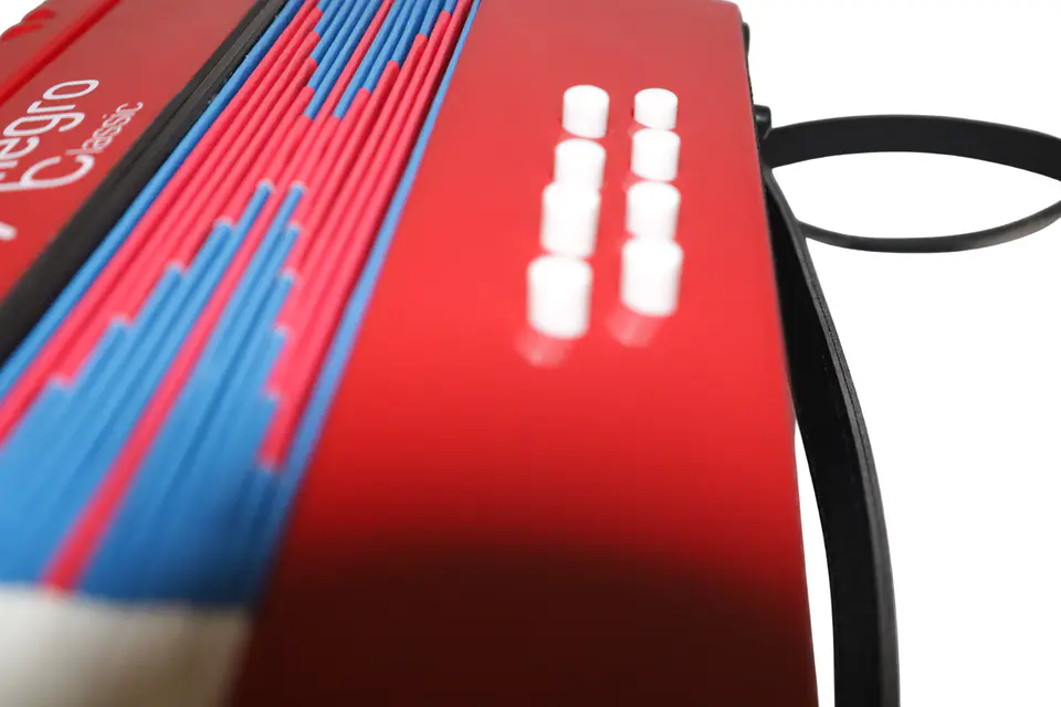 Acordeon de Plastico 17 Teclas 8 bajos ALL104-1RD Allegro 3