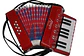 Acordeon de Plastico 17 Teclas 8 bajos ALL104-1RD Allegro - Miniatura 4