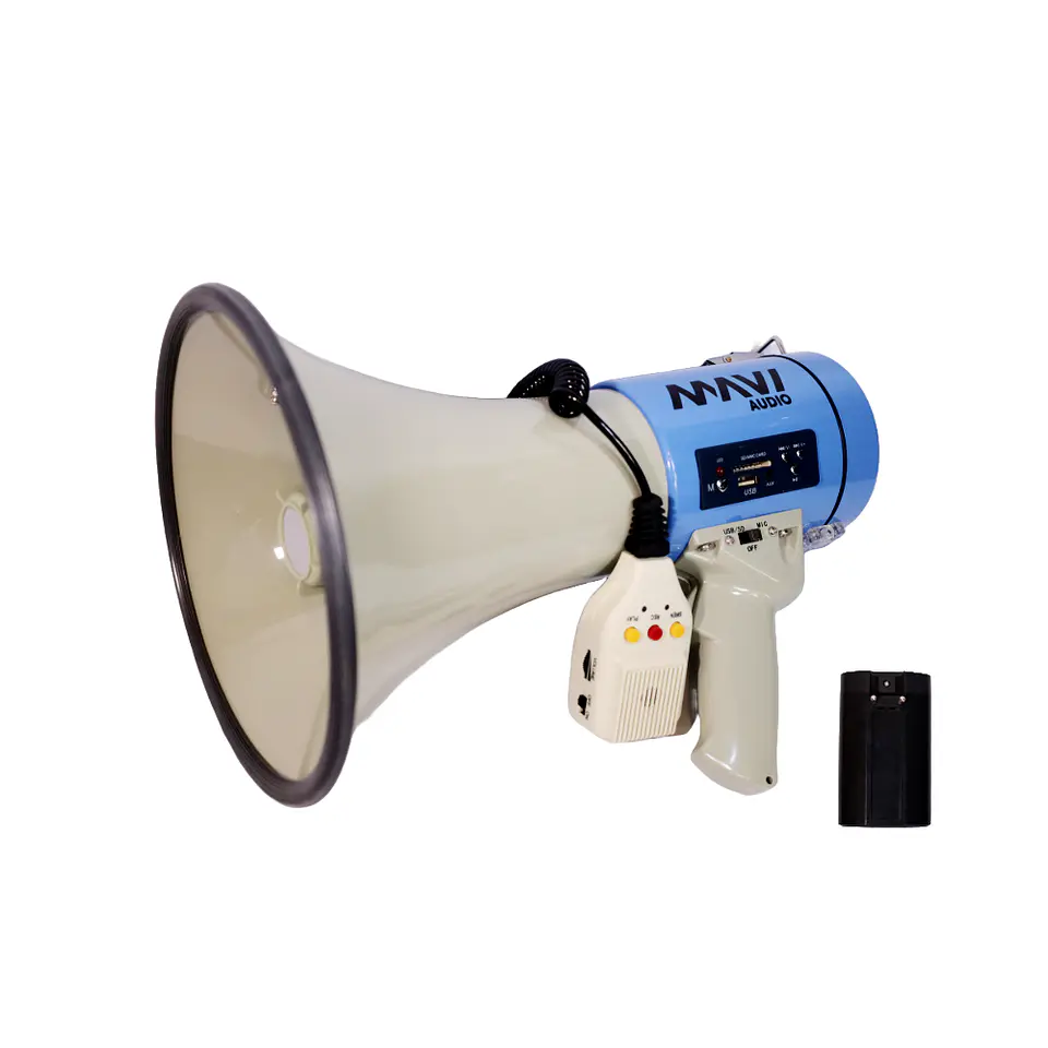 Megáfono Con Mic De Mano + Batería 50W Mavi 2