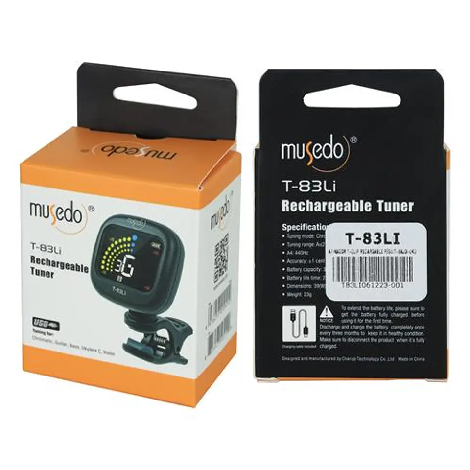Afinador recargable Cromatico T-83Li Musedo 2