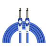 Pack 6 Cables De Instrumento 3 Mts Kirlin Azul Envío Gratis