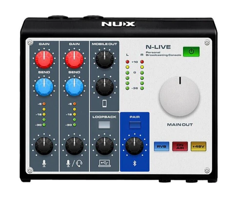 Consola Podcast Multipista Portátil N-LIVE NAI-33L Nux