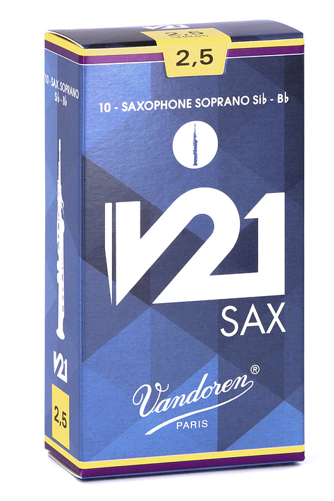 Caja de cañas Saxo Soprano V21 N. 2.5 SR8025 Vandoren
