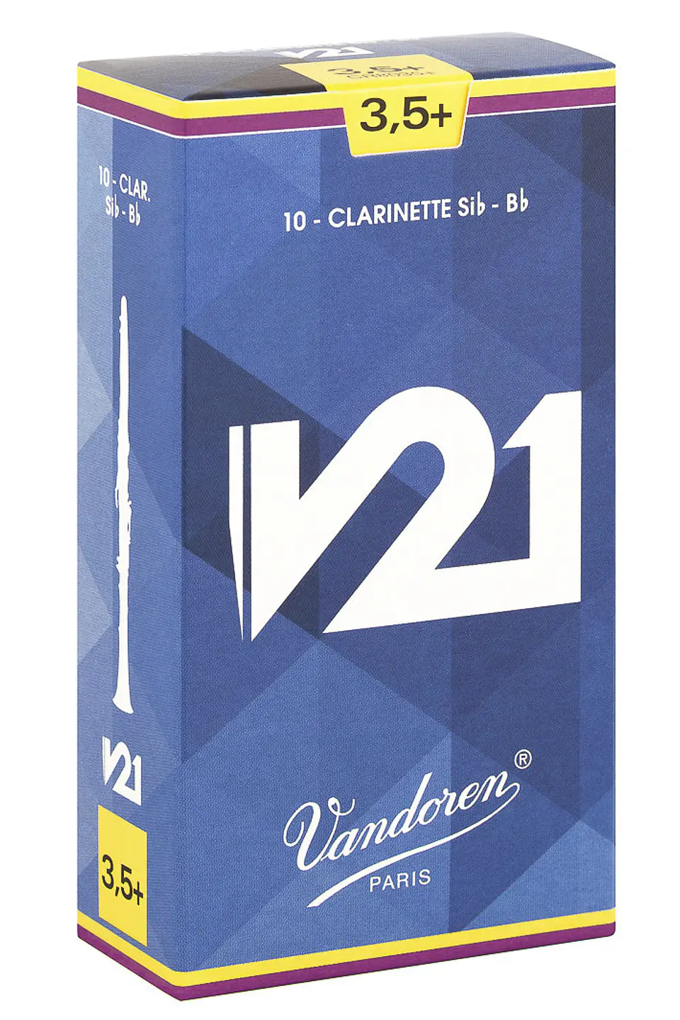 Cajas de cañas Clarinete Sib V21 Nº3.5+ CR8035+ Vandoren 1
