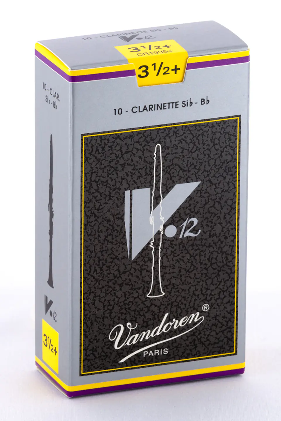 Cajas de cañas Clarinete Sib V.12 Nº3.5+ CR1935+ Vandoren 1