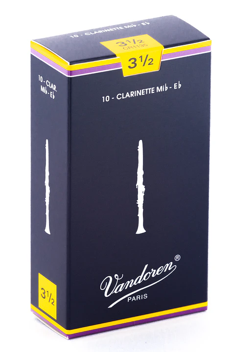 Cajas de cañas Clarinete Mib TRADICIONAL Nº3.5 Vandoren