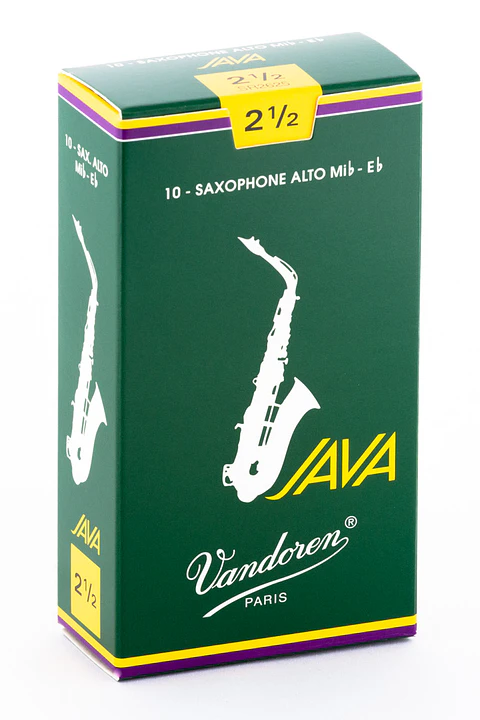 Cajas de cañas Saxo Alto JAVA Nº2.5 SR2625 Vandoren