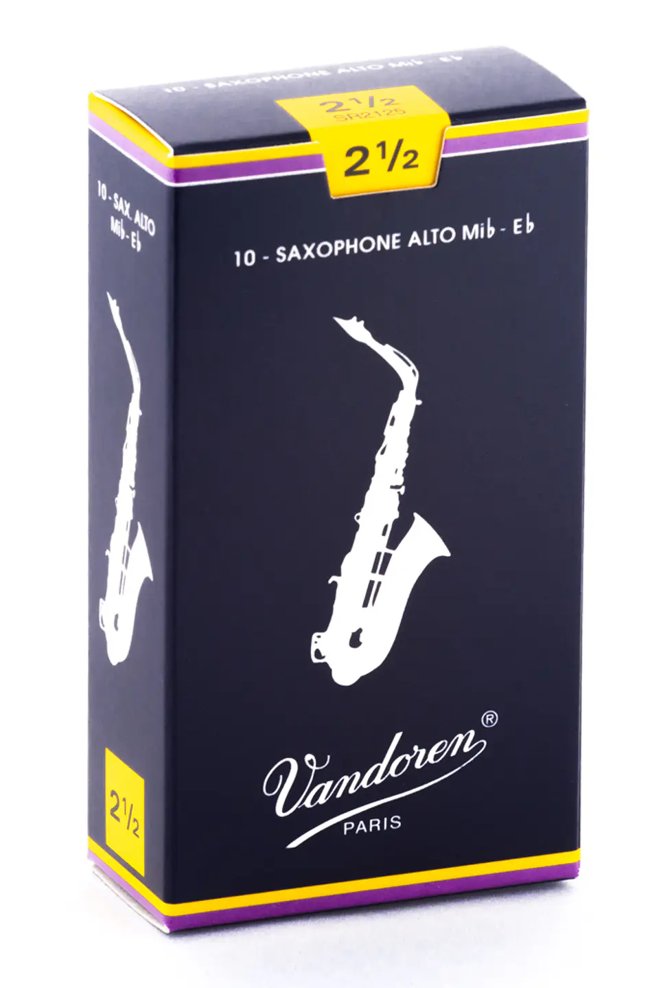 Cajas de cañas Saxo Alto TRADICIONAL Nº2.5 SR2125 Vandoren 1