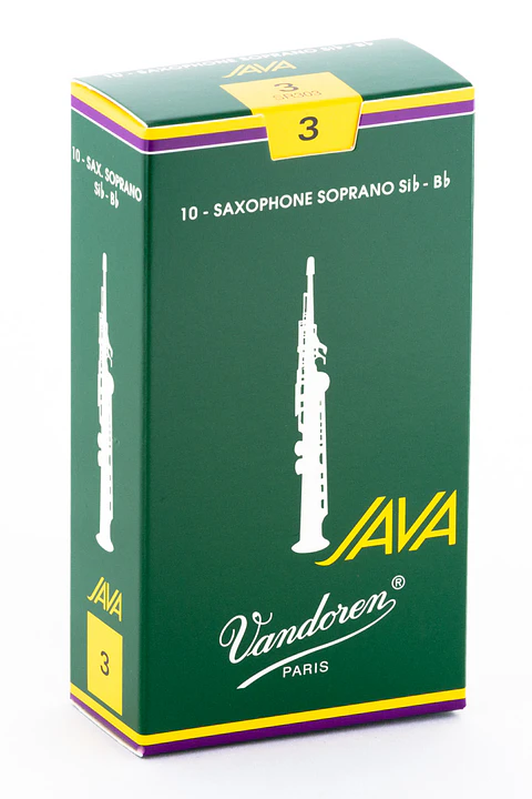 Cajas de cañas Saxo Soprano JAVA Nº3.0 SR303 Vandoren