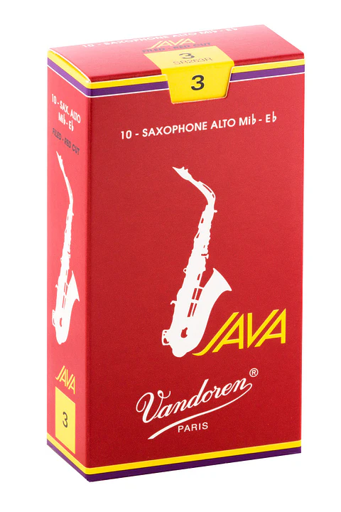 Cajas de cañas Saxo Alto JAVA RED Nº3.0 SR263R Vandoren