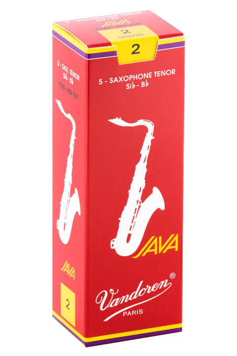 Cajas de cañas Saxo Tenor JAVA RED Nº2.0 SR272R Vandoren