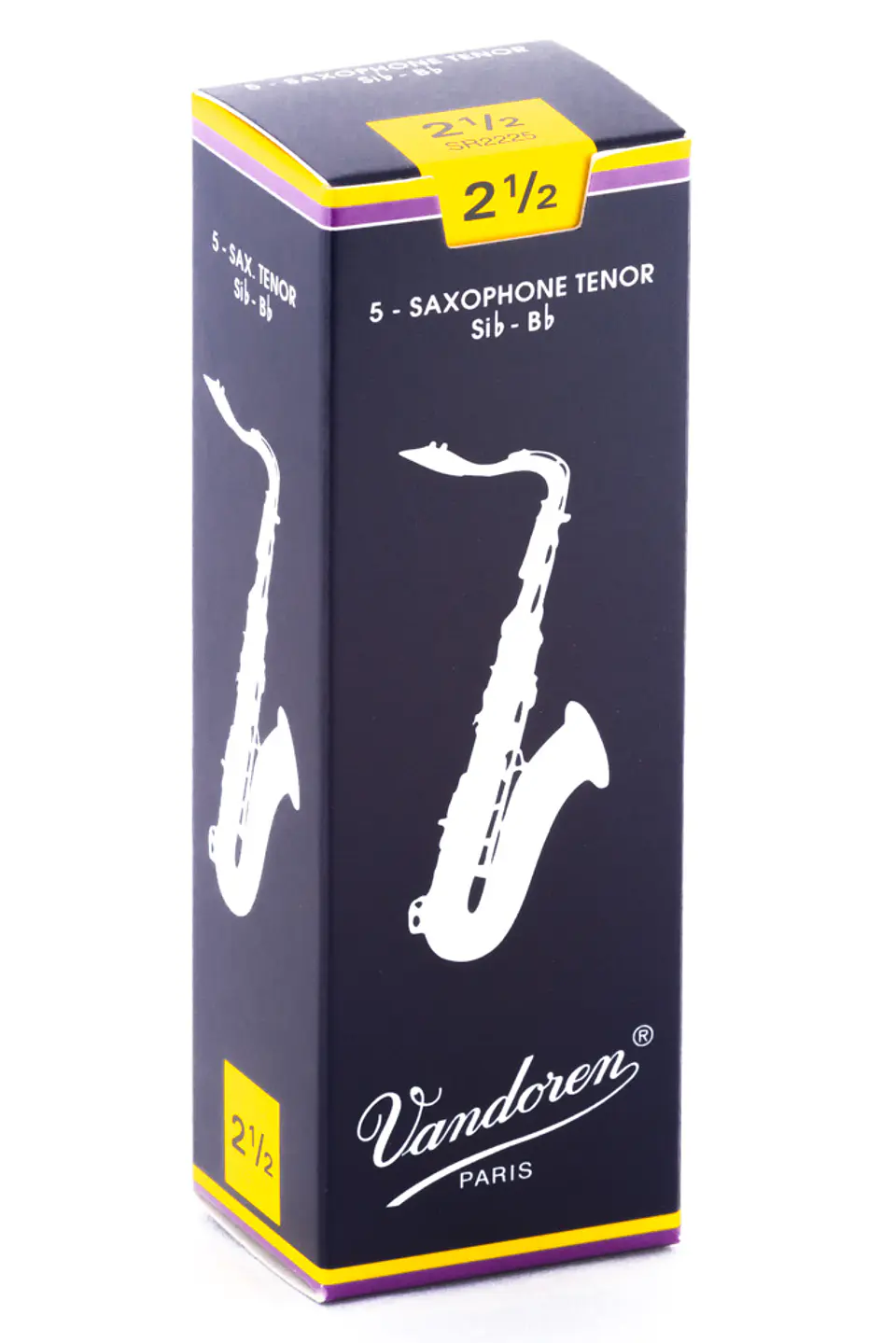 Cajas de cañas Saxo Tenor TRADICIONAL Nº2.5 SR2225 Vandoren 1
