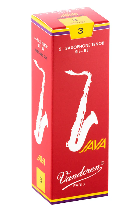 Cajas de cañas Saxo Tenor JAVA RED Nº3.0 SR273R Vandoren