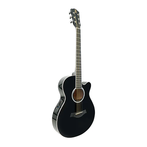 Guitarra Thin Eq cuerda metálica 40" 3 BIL-403-EQ-BK Bilbao