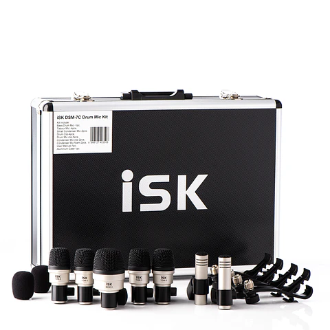 Set de Micrófonos para bateria piezas DSM-7C ISK