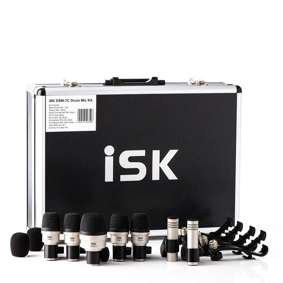 Set de Micrófonos para bateria piezas DSM-7C ISK 1