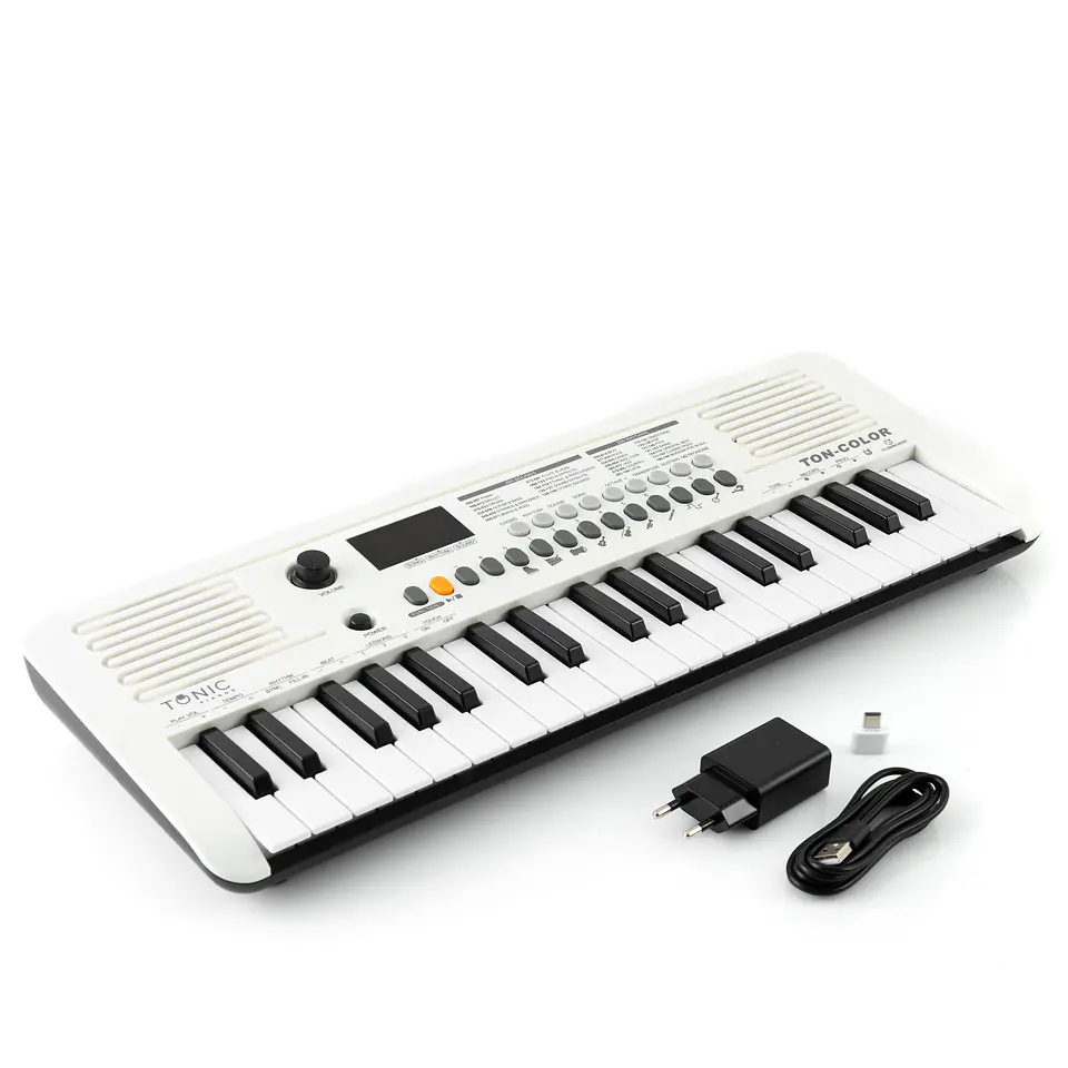 Teclado Musical Piano 37 Notas Ton-Color White Tonic 1