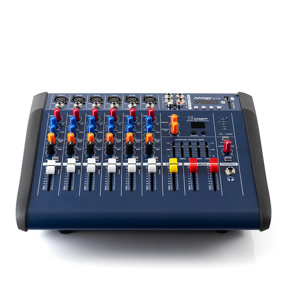 Consola Power Mixer CT-6 Ch Mavi 1