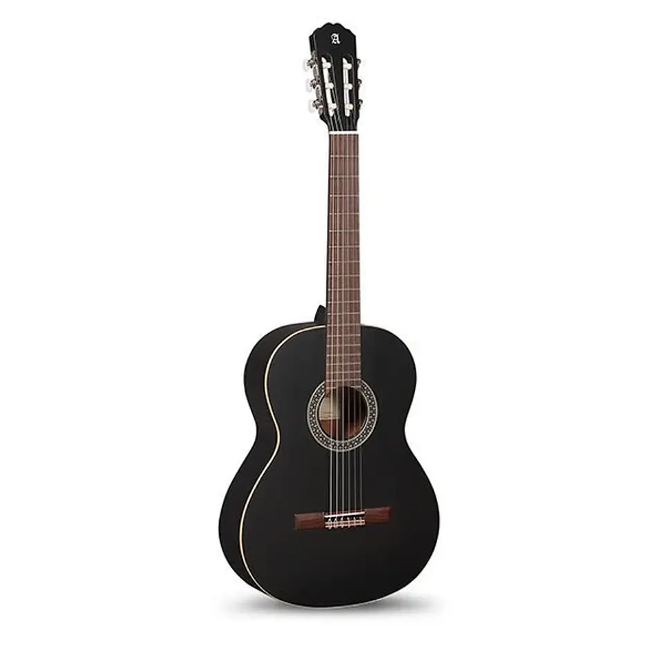 Guitarra Clásica 1C Black Satin + Funda 4/4 10 Mm Alhambra 1