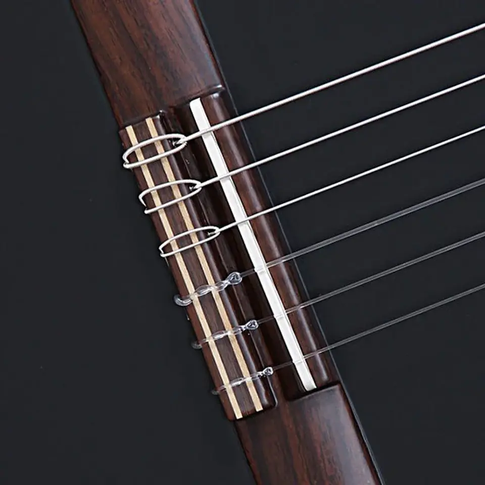 Guitarra Clásica 1C Black Satin + Funda 4/4 10 Mm Alhambra 6