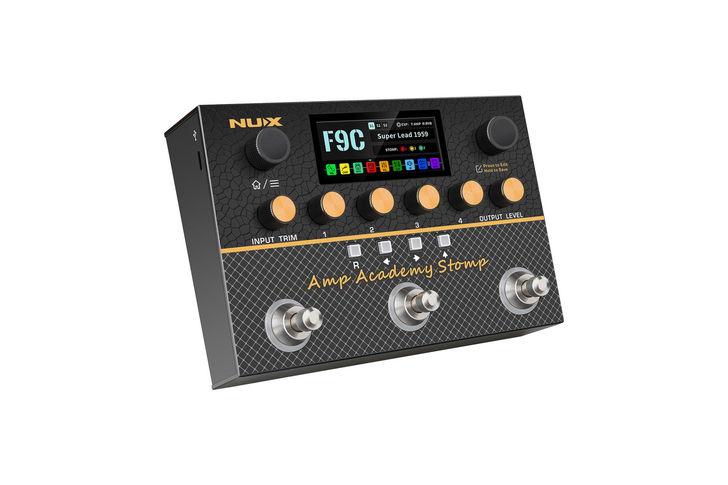 Pedal de efecto para guitarra NMA-3AAP Amp Academy Stomp Nux