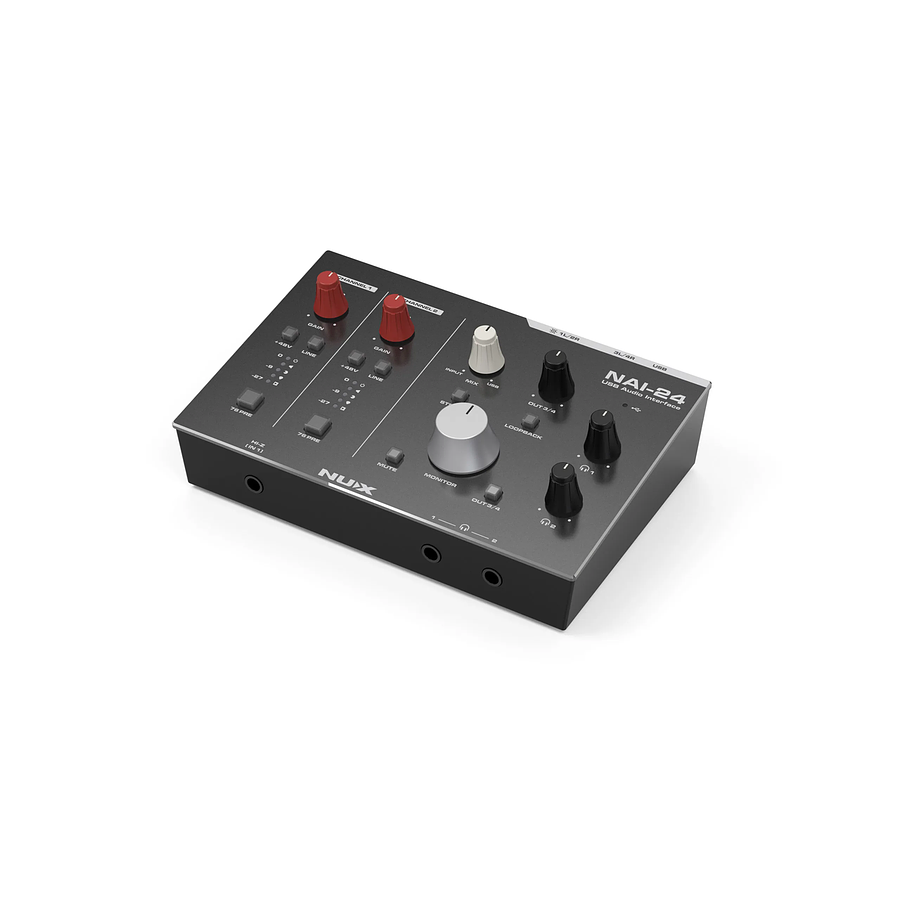 Consola Podcast Multipista Portátil 2 canales NAI-24 Nux