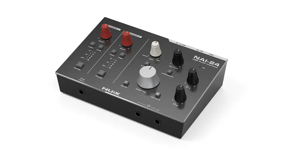 Consola Podcast Multipista Portátil 2 canales NAI-24 Nux 2