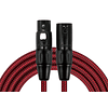 Cable microfono estandar XLR 10M Rojo MWC-270PB-10-RDA