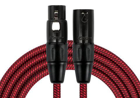 Cable microfono estandar XLR 10M Rojo MWC-270PB-10-RDA