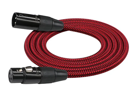 Cable microfono estandar XLR 10M Rojo MWC-270PB-10-RDA