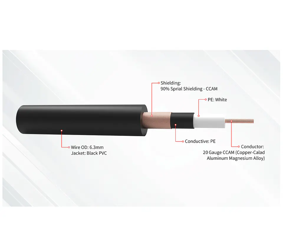 Cable Instrumento Estandar ángulo 6M Plug Lgi-203-6BK Kirlin 2
